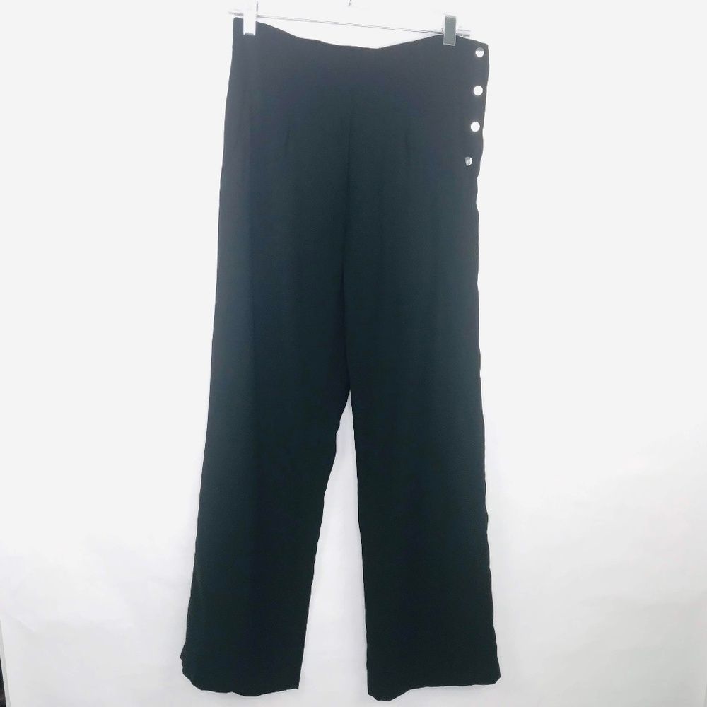 Forever 21 Black Pant with Silver Side Snap